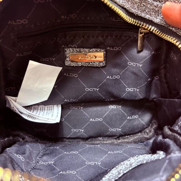 ALDO Farore Women’s Mini Silver Sparkle Backpack - Picture 3 of 3